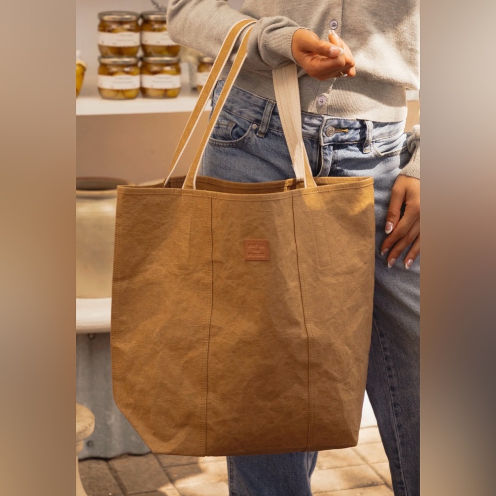 OUT OF THE WOODS Iconic Shopper Sahara color Tote.